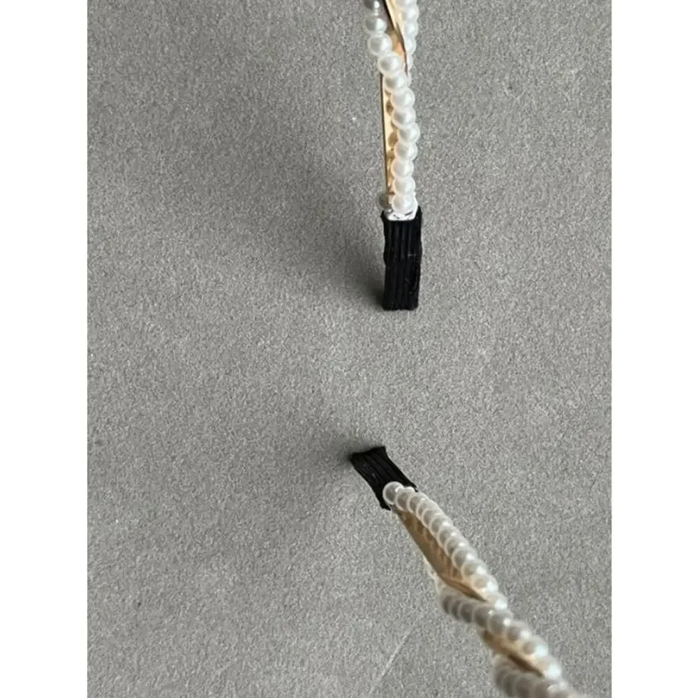 Pearl Bridal Headband Double Strand Faux High Quality Hairband